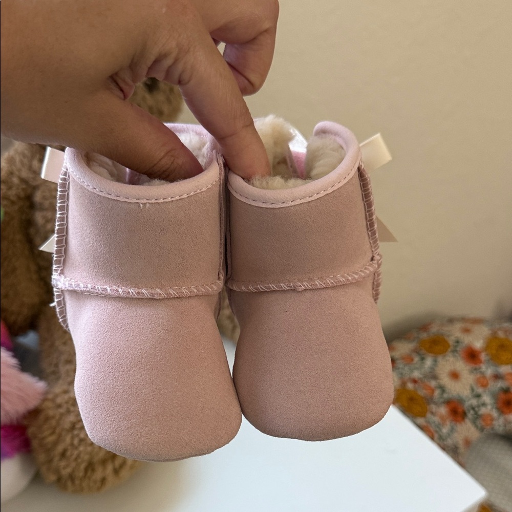 UGG Soft Pink Baby Booties
